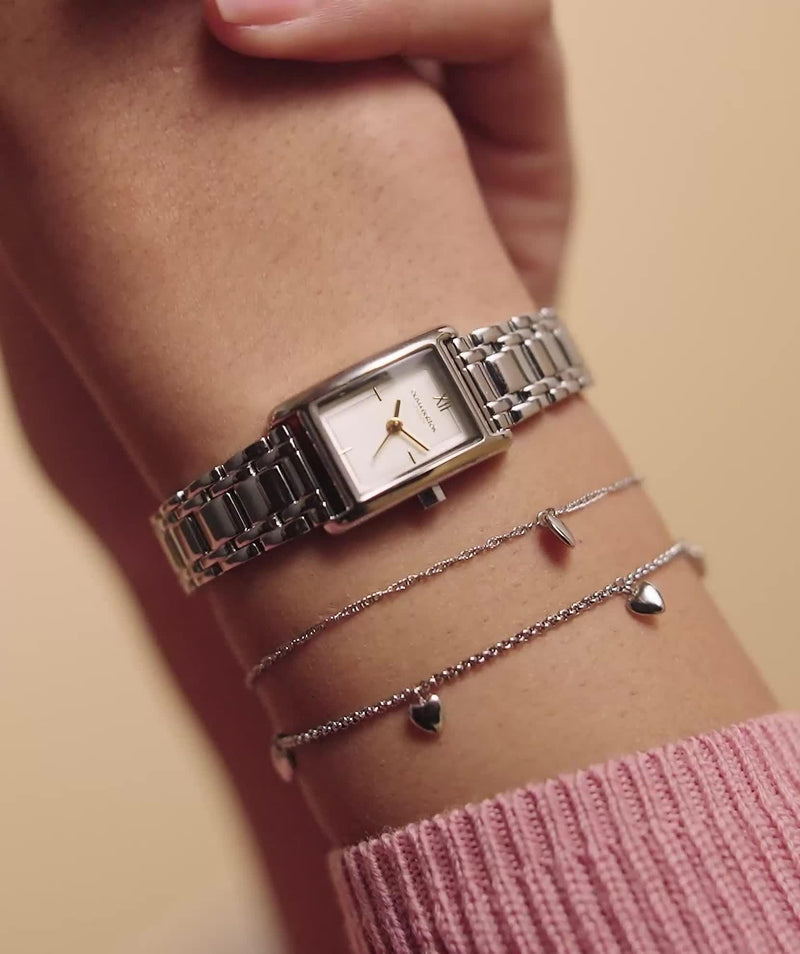 Olivia Burton women's silver stainless steel watch (British brand)