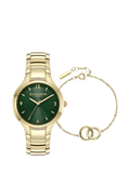 Olivia Burton watch and bracelet set gold 34mm (British brand)