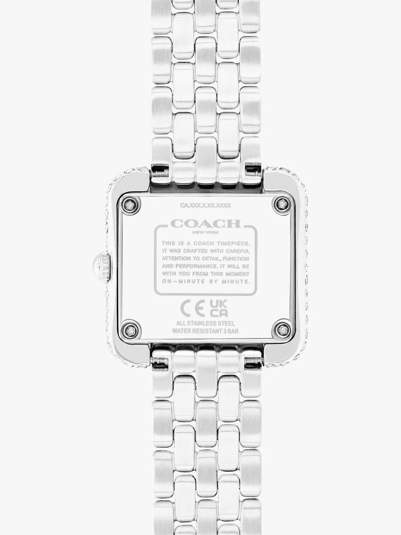 Coach ladies pave crystal bracelet watch stainless steel (British brand)