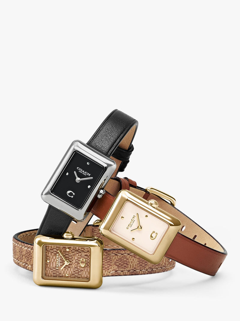 Coach Mara leather strap ladies watch, UK version
