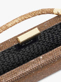 Dune London diamante handle clutch bag in bronze (British brand)
