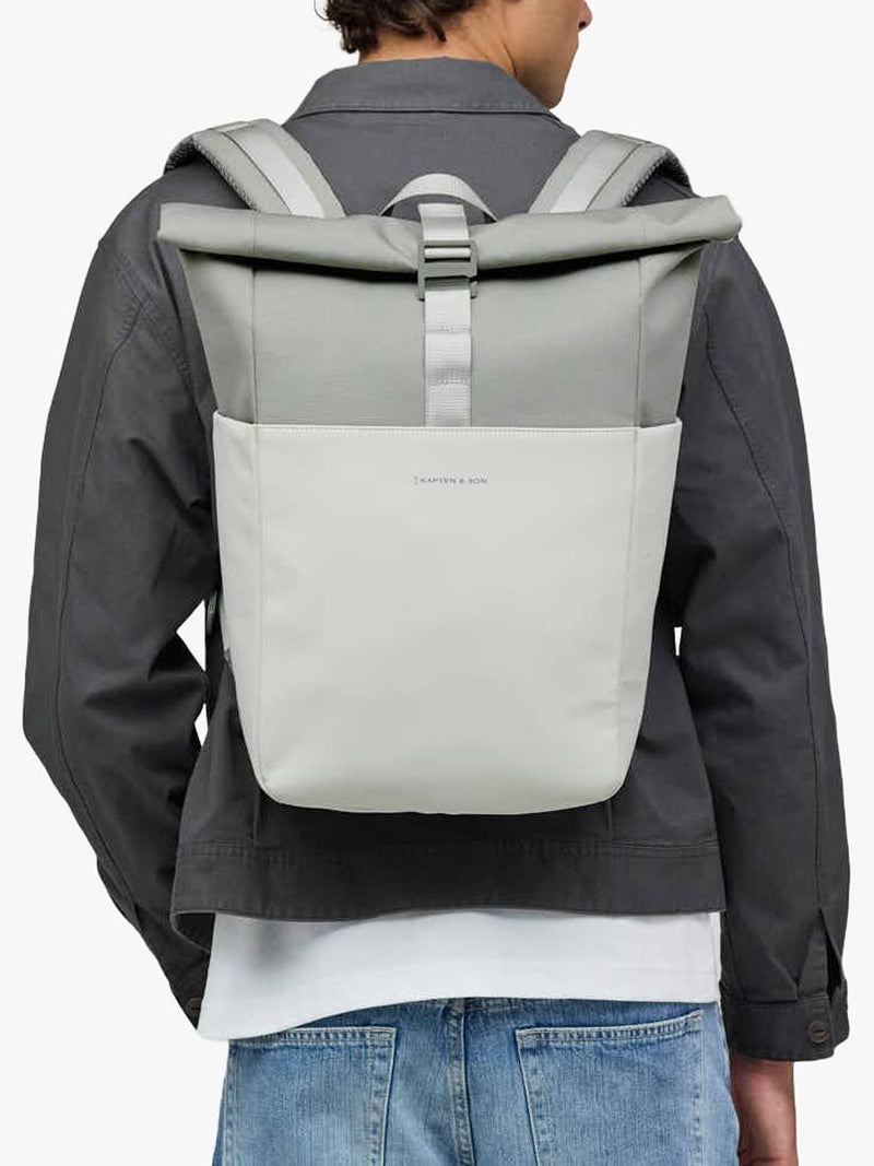 Kapten & Son Lund Basic backpack green light beige, imported from the UK