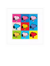John Lewis John Lewis Peanuts Snoopy Warhol Framed Print 32 x 32cm- Buy online at McGrocer