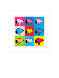 John Lewis Snoopy Warhol framed print 32x32cm, UK version