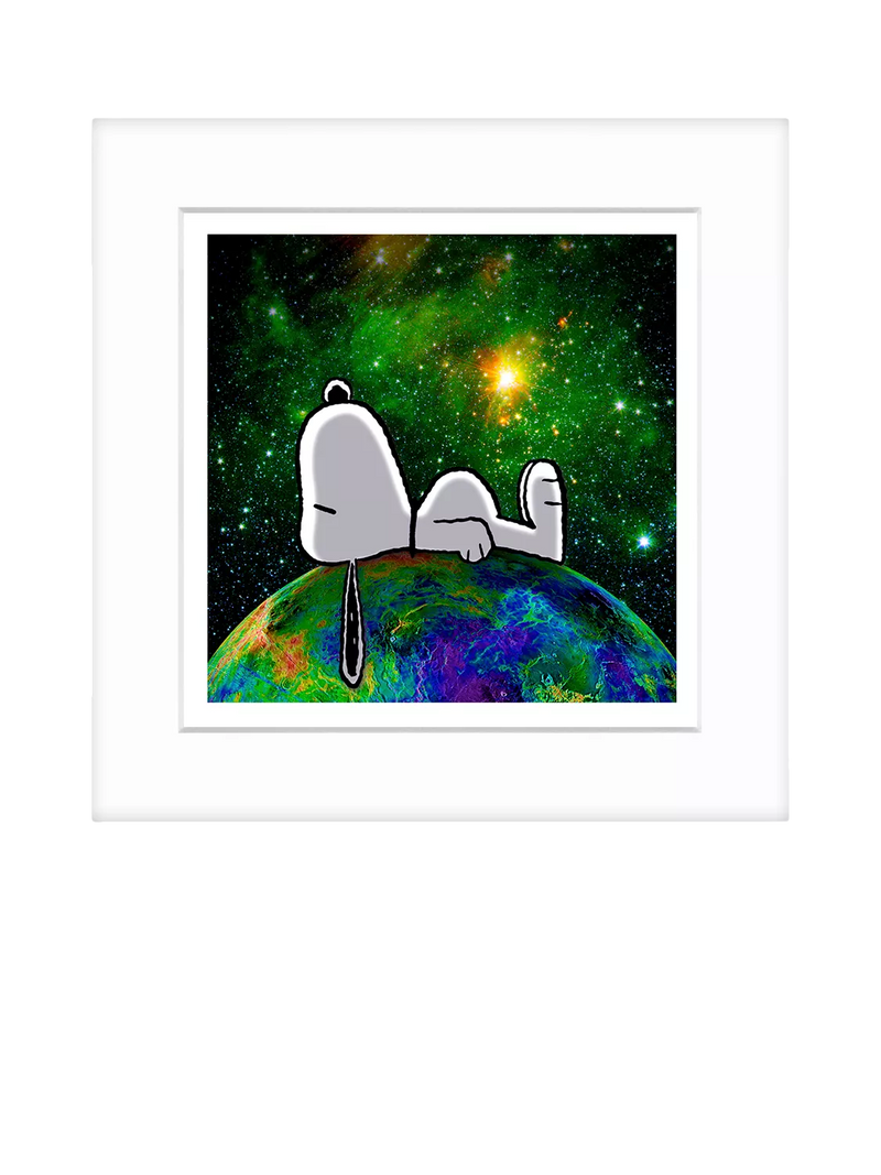 John Lewis Snoopy framed print 22x22cm, UK version