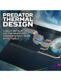 Acer Predator Helios 18 AI gaming laptop black - British product