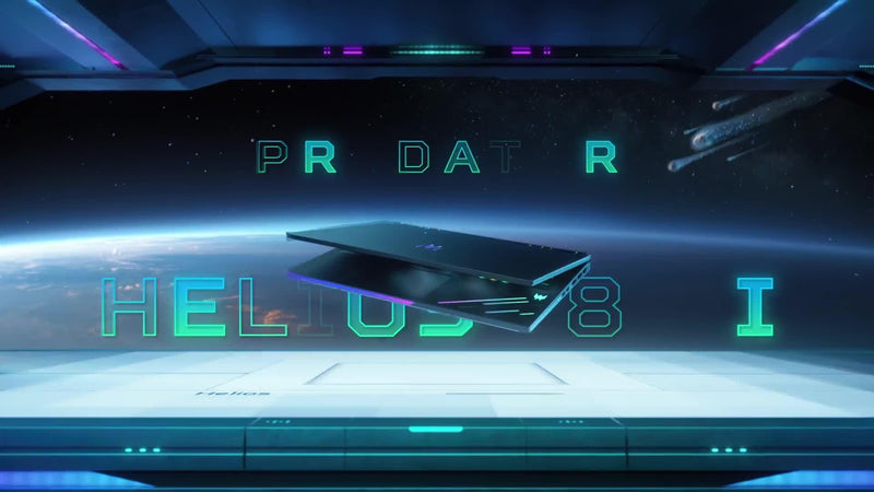 Acer Predator Helios 18 AI gaming laptop black - British product