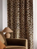 John Lewis Serena abstract velvet fabric in green (British brand)