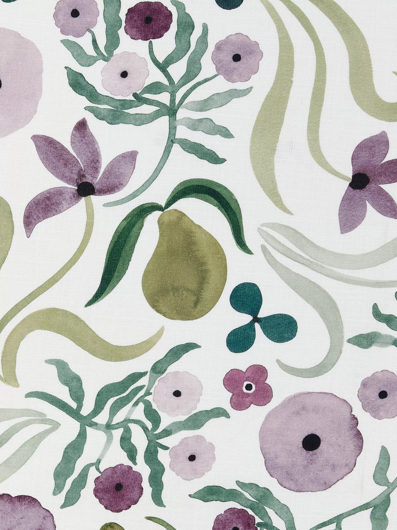 John Lewis Anine Cecilie Iversen violet furnishing fabric (British brand)