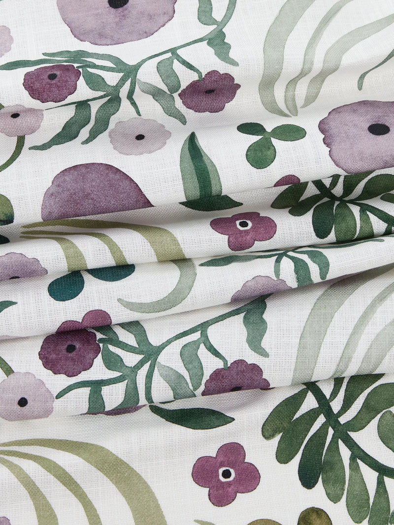 John Lewis Anine Cecilie Iversen violet furnishing fabric (British brand)