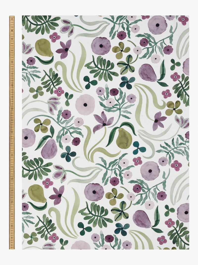 John Lewis Anine Cecilie Iversen violet furnishing fabric (British brand)