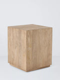 John Lewis side table natural mango wood, imported from the UK