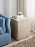 John Lewis side table natural mango wood, imported from the UK