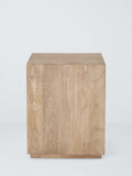 John Lewis side table natural mango wood, imported from the UK