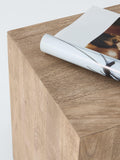 John Lewis side table natural mango wood, imported from the UK