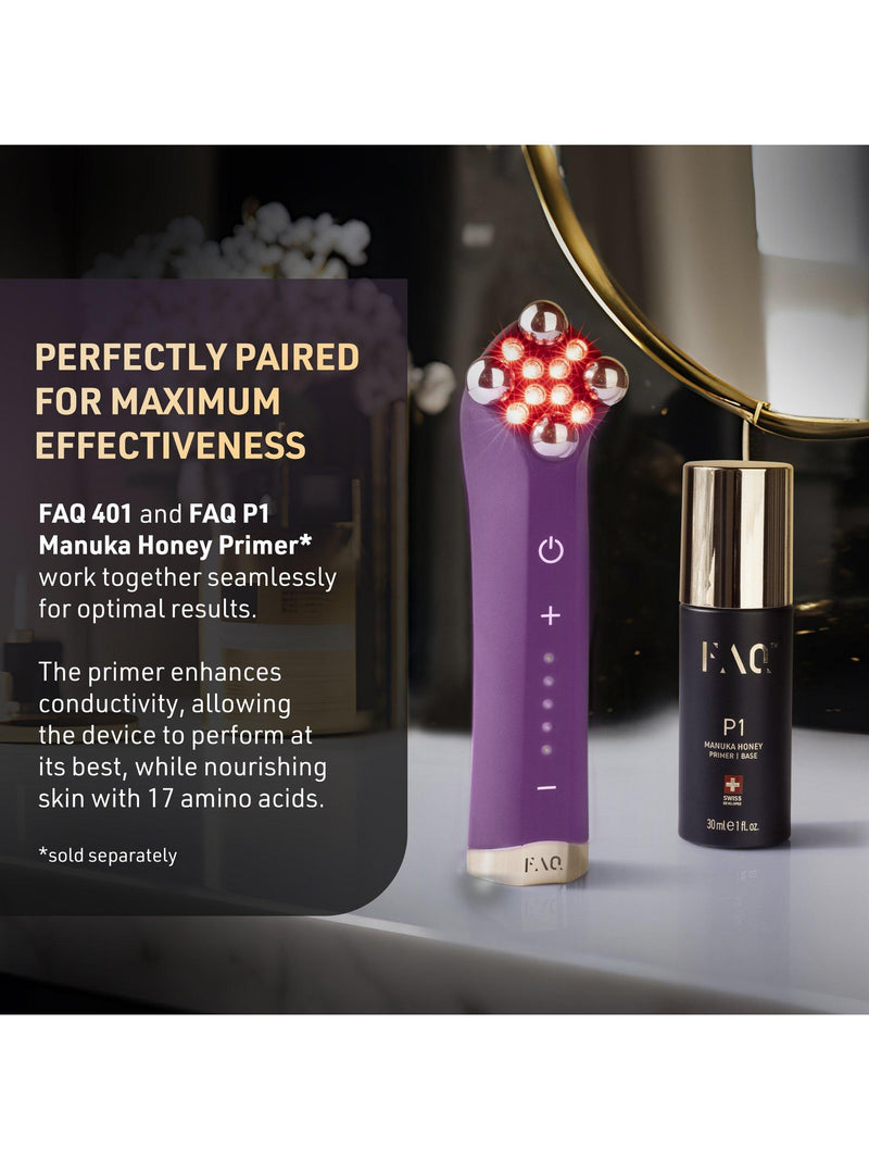 FOREO microcurrent LED face toning device FAQ 401 - British product