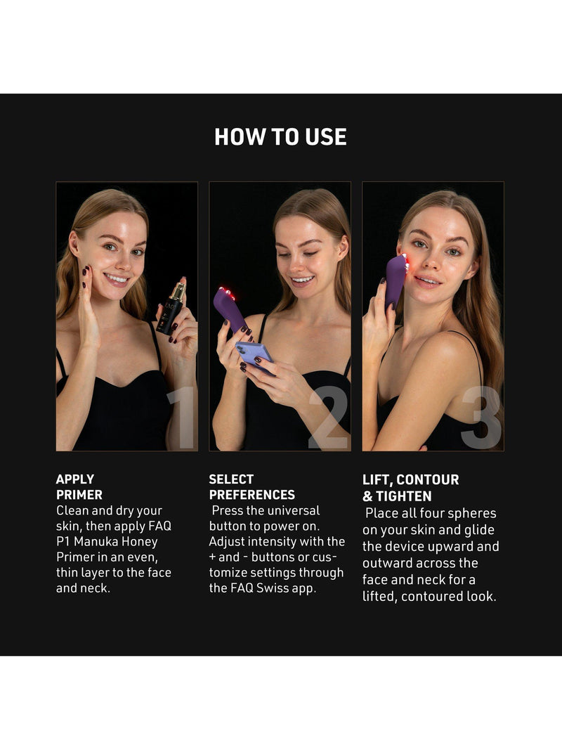 FOREO microcurrent LED face toning device FAQ 401 - British product