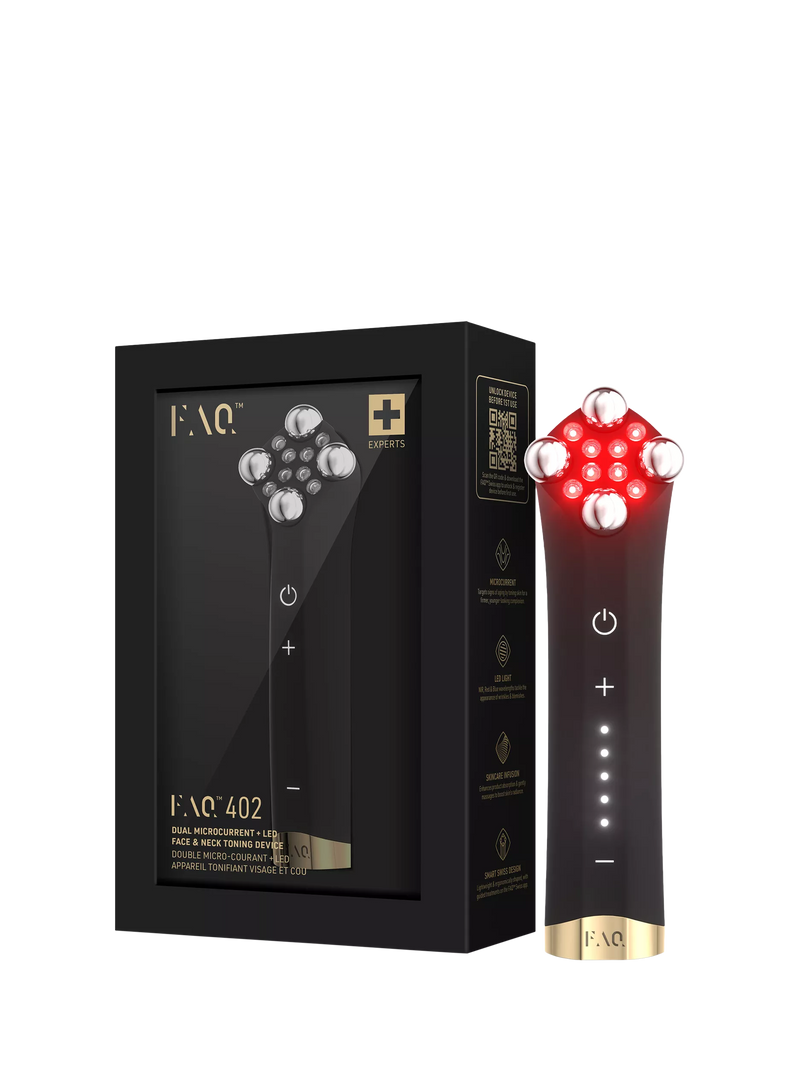 FOREO FAQ 402 dual microcurrent LED face and neck toning device (British brand)
