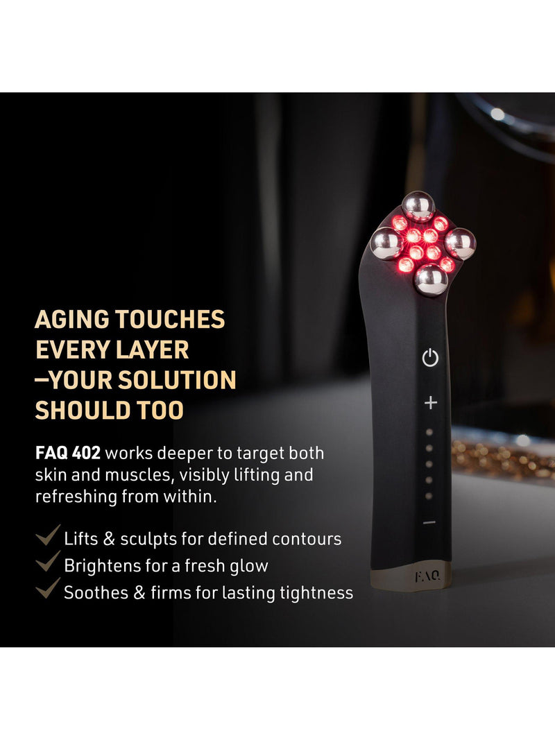 FOREO FAQ 402 dual microcurrent LED face and neck toning device (British brand)