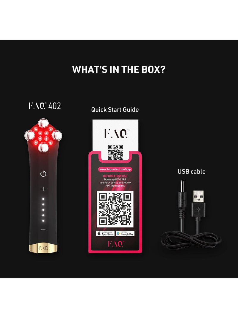 FOREO FAQ 402 dual microcurrent LED face and neck toning device (British brand)