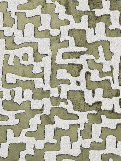 John Lewis John Lewis Serena Abstract Velvet Made to Measure Curtains or Roman Blind, Green- Buy online at McGrocer