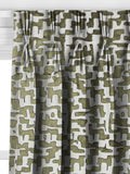 John Lewis abstract velvet curtains green made to measure (British brand)