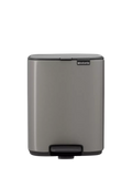 Brabantia Bo bathroom pedal bin Platinum 7L, UK version
