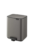 Brabantia Bo bathroom pedal bin Platinum 7L, UK version