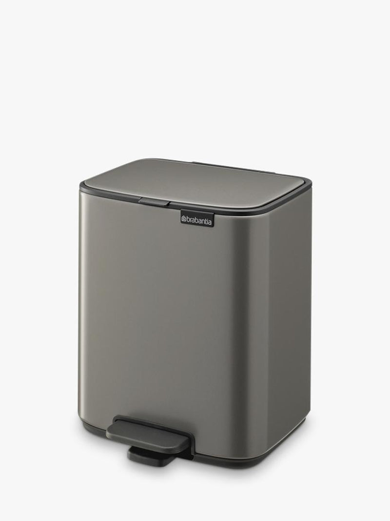 Brabantia Bo bathroom pedal bin Platinum 7L, UK version