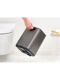 Brabantia Bo bathroom pedal bin Platinum 7L, UK version