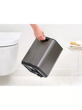 Brabantia Bo bathroom pedal bin Platinum 7L, UK version