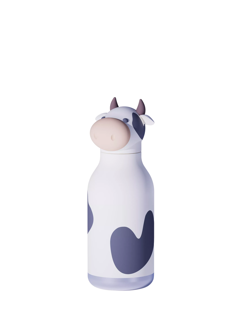 Asobu Cow Bestie water bottle black 16oz, UK version