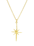 Ottoman Hands star pendant necklace gold plated, imported from the UK