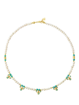 John Lewis Ottoman Hands Amelie Beaded Pearl Necklace, Gold- Buy online at McGrocer