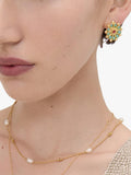 Ottoman Hands Marigold Turquoise and Red Agate Beaded Pendant - British product