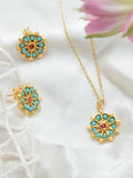 Ottoman Hands Marigold Turquoise and Red Agate Beaded Pendant - British product