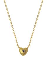 John Lewis Ottoman Hands Marina Petite Crystal Heart Necklace, Gold, 50cm- Buy online at McGrocer
