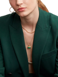 Ottoman Hands Noa Emerald pendant necklace 50cm (British brand)
