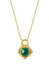 John Lewis Ottoman Hands Esther Emerald Pendant Necklace Gold- Buy online at McGrocer