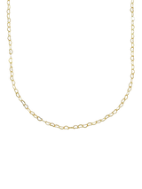 John Lewis Ottoman Hands Essential Heart Chain Necklace, Gold, 46cm- Buy online at McGrocer