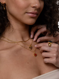 Ottoman Hands 18ct gold heart chain necklace - British product