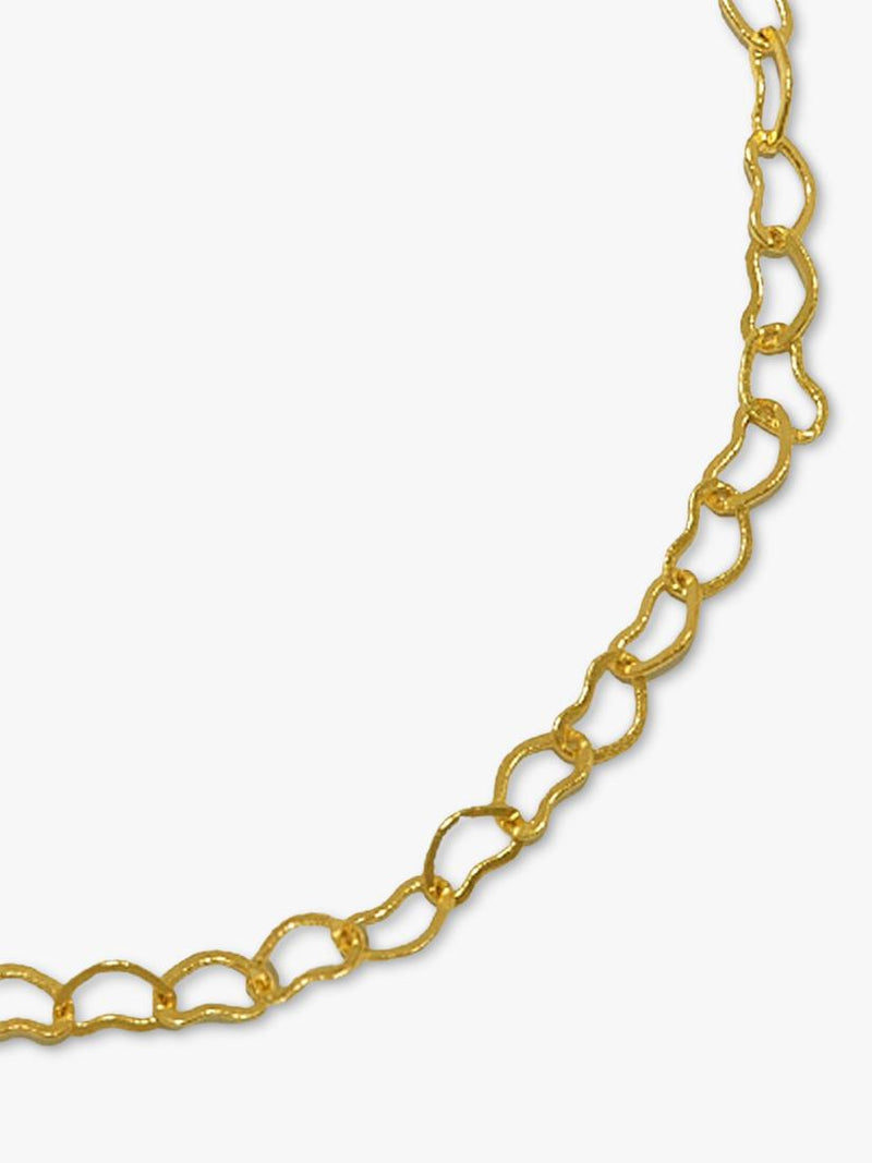 Ottoman Hands 18ct gold heart chain necklace - British product