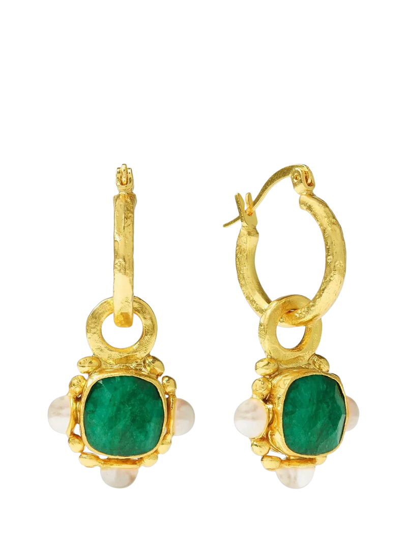 Ottoman Hands gold hoop earrings - British product