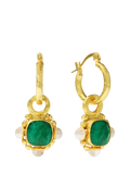 Ottoman Hands gold hoop earrings - British product