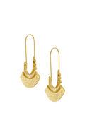 Ottoman Hands Selma gold drop earrings 21ct plated (British brand)