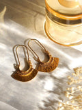 Ottoman Hands Selma gold drop earrings 21ct plated (British brand)