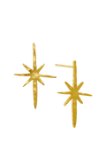 Ottoman Hands star stud earrings gold plated, imported from the UK