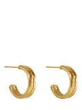Ottoman Hands gold hoop earrings 21ct plated brass, UK version