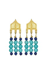 John Lewis Ottoman Hands Riva Statement Beaded Drop Earrings, Gold- Buy online at McGrocer