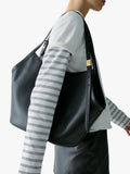 Kate Spade black Deco Tulip leather tote bag, imported from the UK